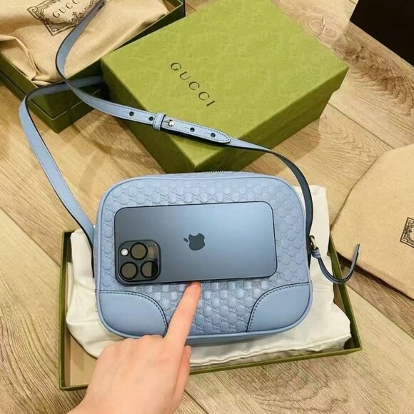 NIB Authentic Gucci Microguccissima Leather Crossbody Bag - Picture 3 of 4